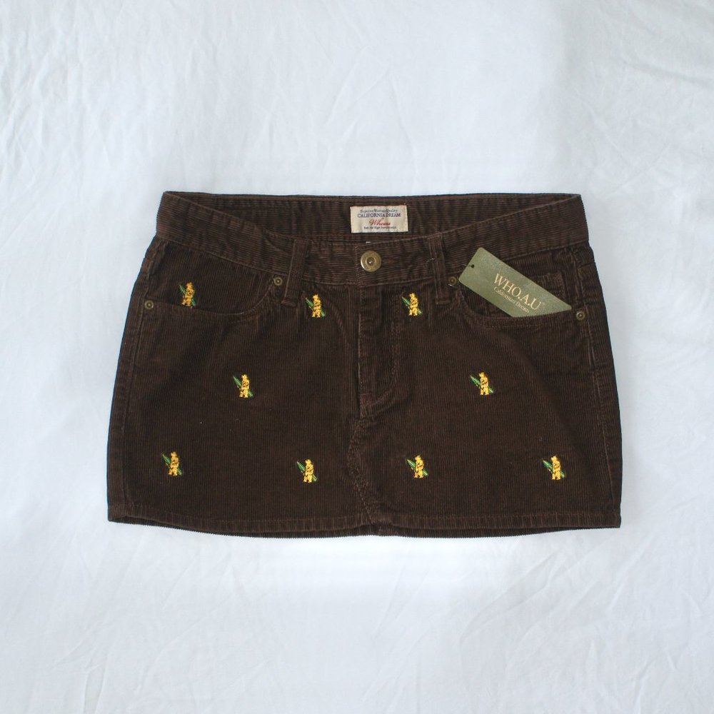 Vintage-Style Corduroy Skirt